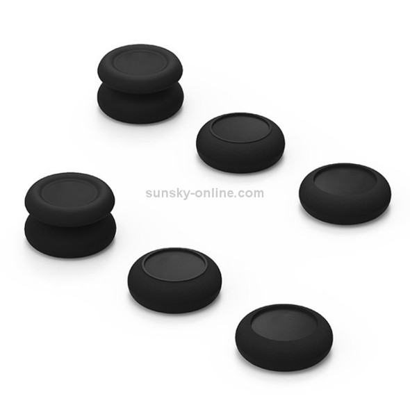 Left + Right Gamepad Rocker Cap Button Cover for Switch (Black)