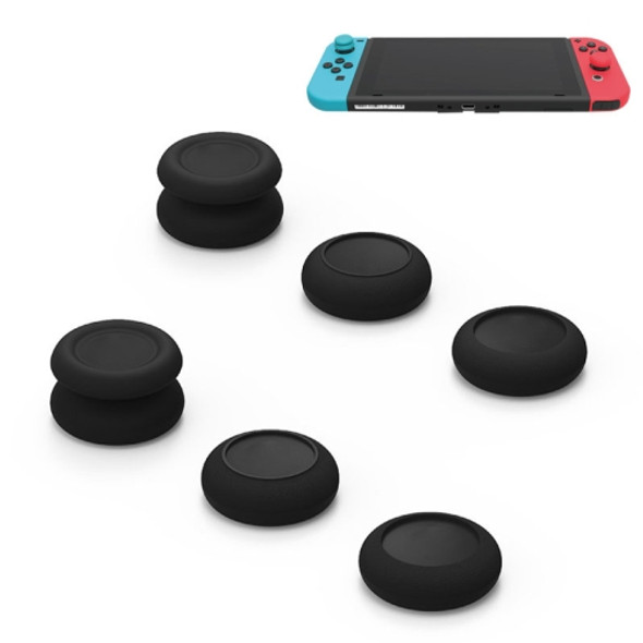 Left + Right Gamepad Rocker Cap Button Cover for Switch (Black)