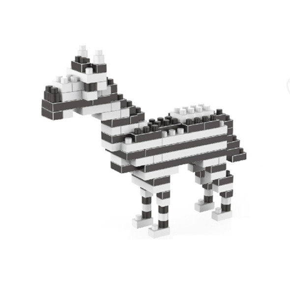 Zebra Cartoon Pattern Plastic Diamond Particle Building Block Assembled Toys