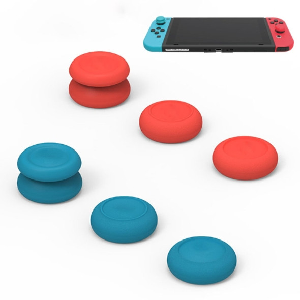 Left + Right Gamepad Rocker Cap Button Cover for Switch (Blue + Magenta)