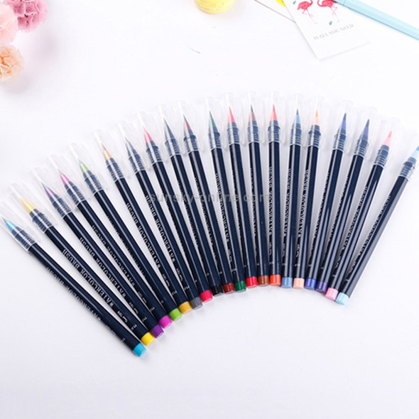 20 PCS / Box Painting Drawing Ink Watercolor Water Color Marker Brush Pen Set