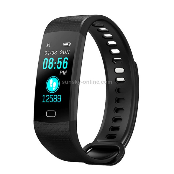 Y5 0.96 inch Color Screen Bluetooth 4.0 Smart Bracelet, IP67 Waterproof, Support Sports Mode / Heart Rate Monitor / Sleep Monitor / Information Reminder, Compatible with both Android and iOS System(Black)