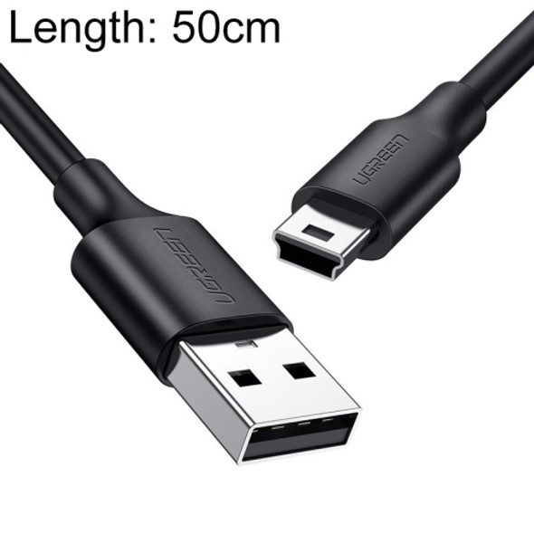 Ugreen 50cm Mini USB to USB Gold-plated Connector Fast Data / Charging Cable for MP3, MP4, Car DVR, Camera, PSP