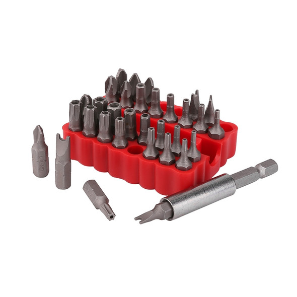 33 in 1 Electric Screwdriver Safety Bit Set with Magnetic Extension Drill Holder