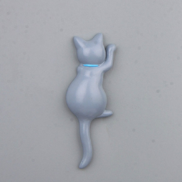 Cute Cat Creative DIY Refrigerator Stickers Doll Magnetic Stickers(Gray)