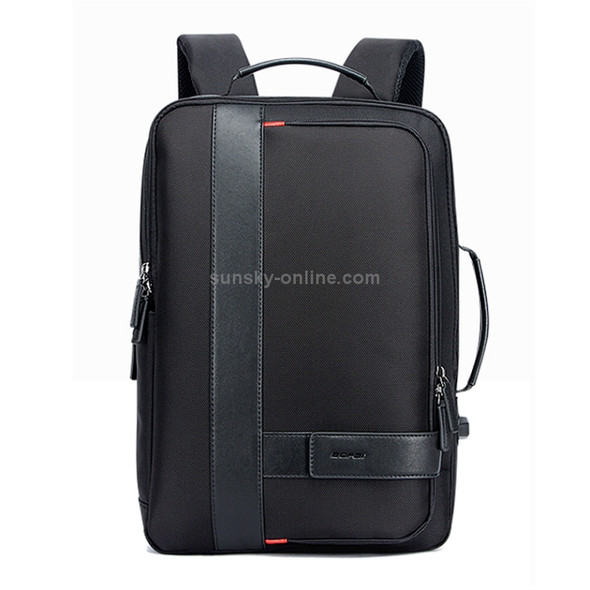 Bopai 751-006561 Large Capacity Business Casual Breathable Laptop Backpack with External USB Interface, Size: 29 x 16 x 44cm(Black)