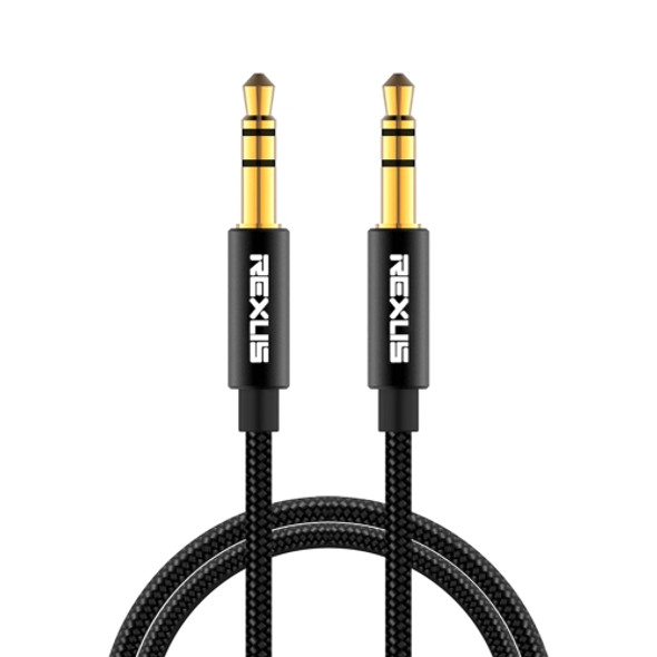 REXLIS 3629 3.5mm Male to Male Car Stereo Gold-plated Jack AUX Audio Cable for 3.5mm AUX Standard Digital Devices, Length: 3m