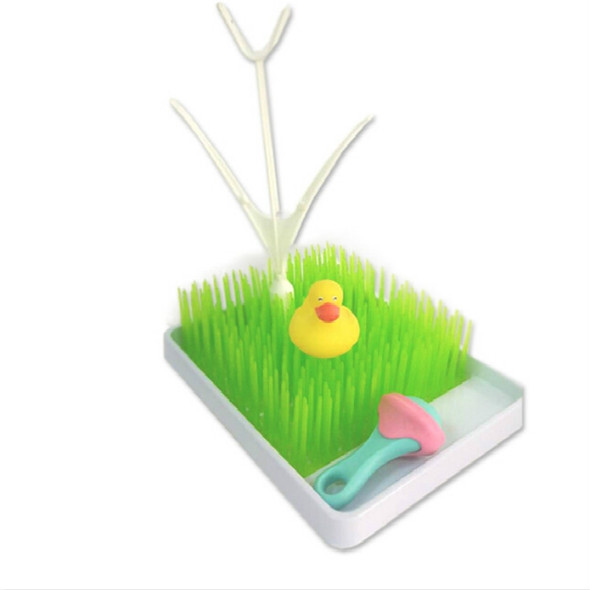 Baby Milk Bottle Cleaning Dryer Drainer With Tray, Specification:Emerald Green + Seedling Shelf