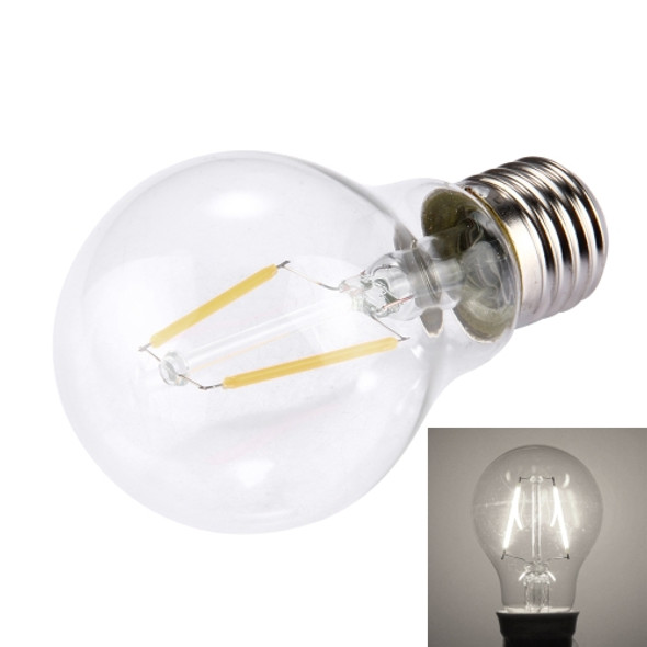 A60 E27 2W  LED Filament Light Bulb, 2 LEDs 160 LM Retro Energy Saving Lamp for Halls, AC 220V