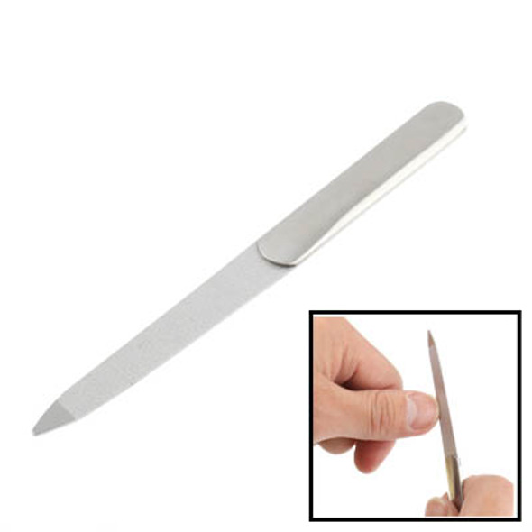 Stainless Steel Handle Nail File, Length: 11.6cm