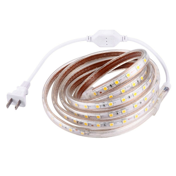 2m Casing LED Light Strip, 60 LED/m, 120 LEDs SMD 5050 IP65 Waterproof with Power Plug, AC 220V(Warm White)