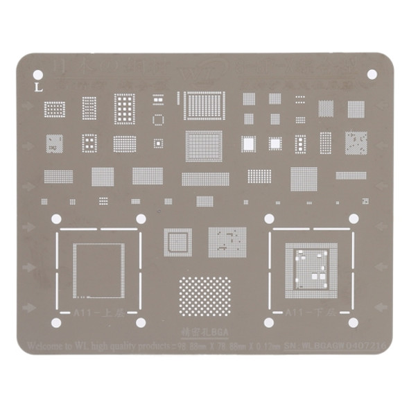 Mobile Phone Rework Repair BGA Reballing Stencils for iPhone X / 8 / 8 Plus