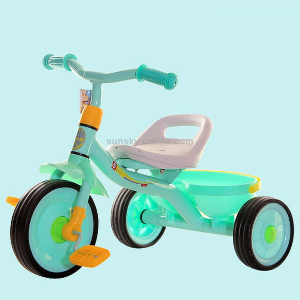 Children Three Wheel Balance Bike Scooter Portable Bike No Foot Pedal Bicycle Baby Walker Car(Soft Blue)