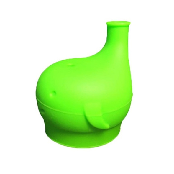 2 PCS Food Grade Silicone Soft Bottle Cap Straw Accessories Elephant Spill Proof Leak Proof Bottle Cap(Green)