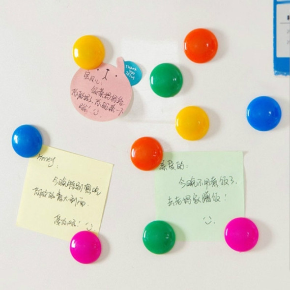20 PCS Colorful Round Multi-function Refrigerator Magnetic Stickers, Random Color Delivery