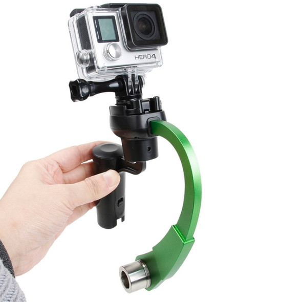 HR255 Special Stabilizer Bow Type Balancer Selfie Stick Monopod Mini Tripod for GoPro HERO4 /3+ /3(Green)