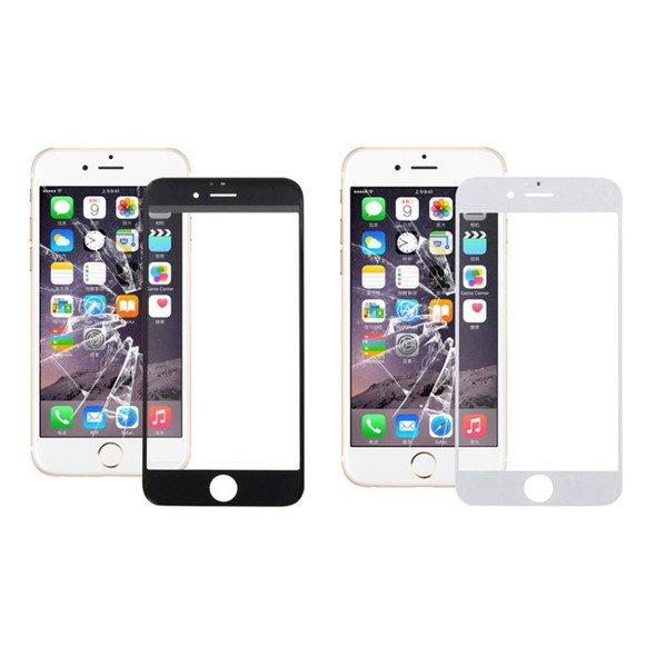 5 PCS Black + 5 PCS White for iPhone 6 Plus & 6s Plus Front Screen Outer Glass Lens