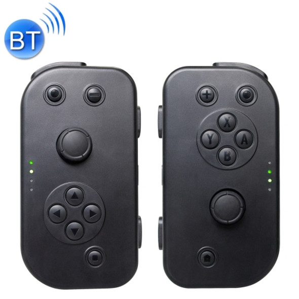 Left and Right Wireless Bluetooth Game Controller Gamepad for Switch Joy-con (Black)