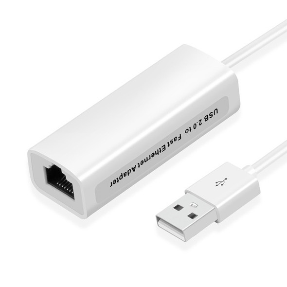 High Speed USB 2.0 Fast Ethernet Adapter(White)