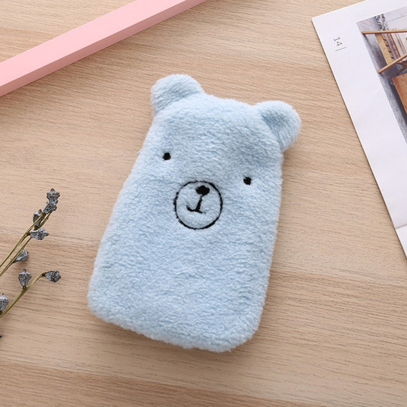 Winter Injection Hot Water Bottle Creative Plush Cloth Hand Warmer Bag(Blue)