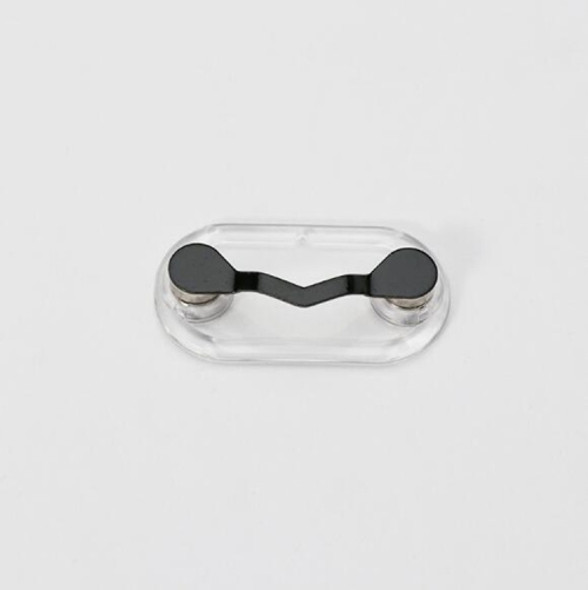 5 PCS Magnetic Glasses Holder Magnetic Brooch Number Plate Headset Glasses Clip(Black)