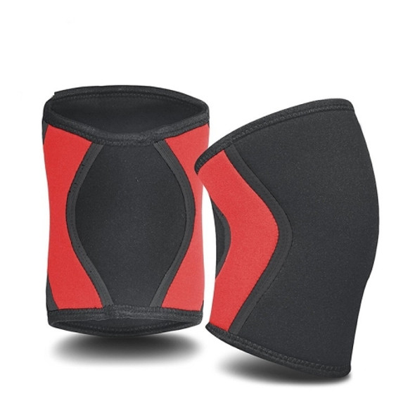 Thickened Neoprene Sports Knee Pads for Adults, SIZE:M(Black & Red)