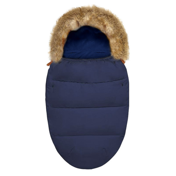 Keep Warm Waterproof Windproof Baby Sleeping Bag(Dark Blue)