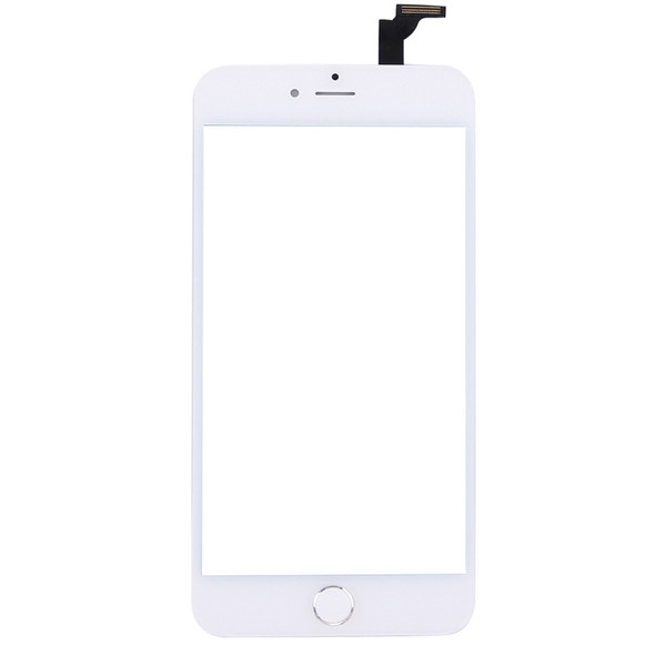 2 in 1 for iPhone 6 Plus Original Touch Panel Digitizer + Silver Home Button(White)