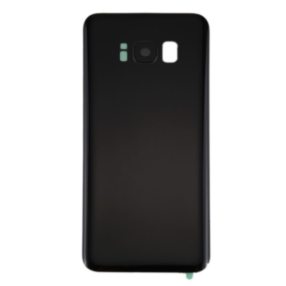 Battery Back Cover with Camera Lens Cover & Adhesive for Galaxy S8+ / G955(Black)