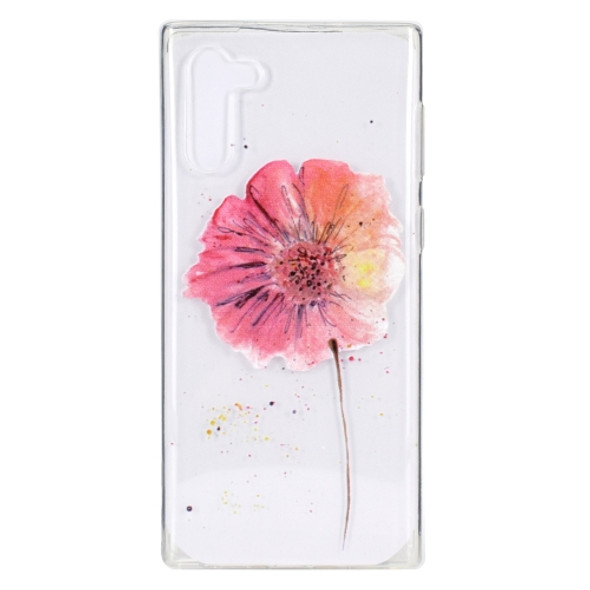 Stylish and Beautiful Pattern TPU Drop Protection Cover for Galaxy Note 10(Flower)