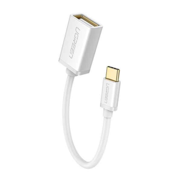 UGREEN 13cm USB 2.0 Female to USB-C / Type-C Male OTG Converter Adapter Cable (White)