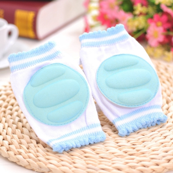 One Pair Ventilated Children  Baby Crawling Walking Knee Guard Elbow Guard Protecting Pads(Blue)