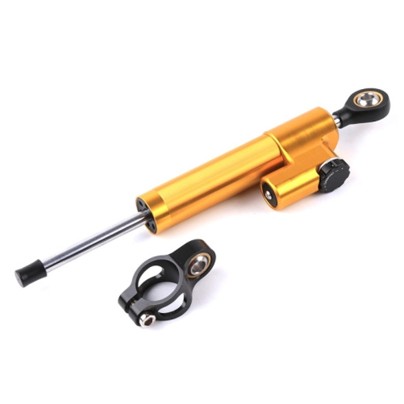 Motorcycle Handlebar Universal Shock Absorber Direction Damper Steering Stabilizer Damper Accessories(Gold)
