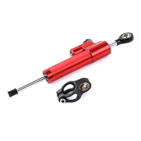 Motorcycle Handlebar Universal Shock Absorber Direction Damper Steering Stabilizer Damper Accessories(Red)
