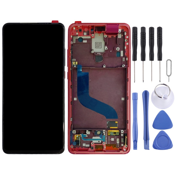 LCD Screen and Digitizer Full Assembly with Frame for Xiaomi K20 / K20 Pro / 9T Pro (Red)