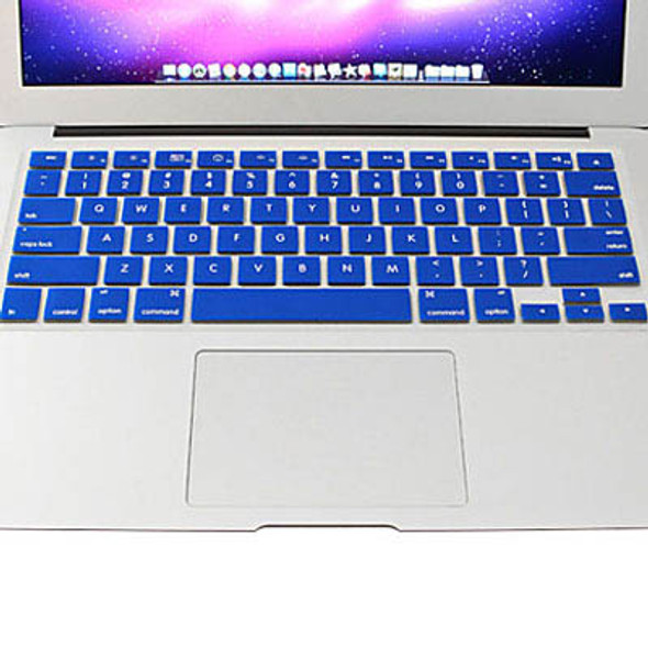 ENKAY Colorful Soft Silicon Keyboard Protector Cover Skin for MacBook Pro 13.3 inch / 15.4 inch / 17.3 inch (US Version) / A1278 / A1286(Blue)