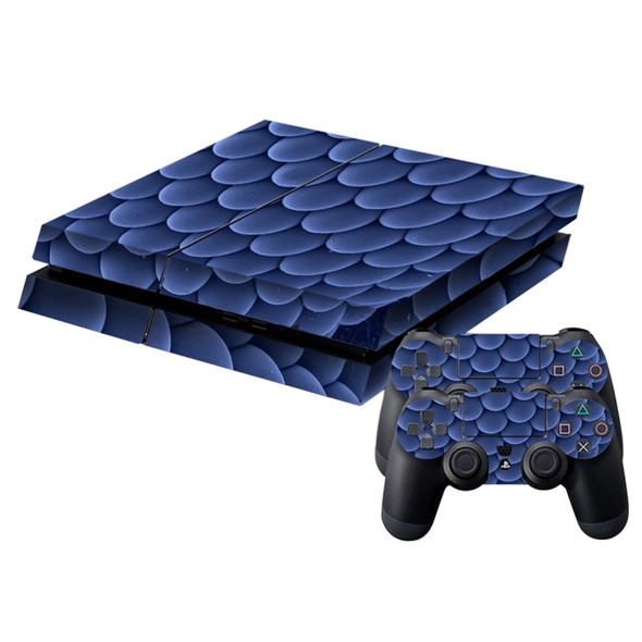Blue Balls Pattern Protective Skin Sticker Cover Skin Sticker for PS4 Game Console