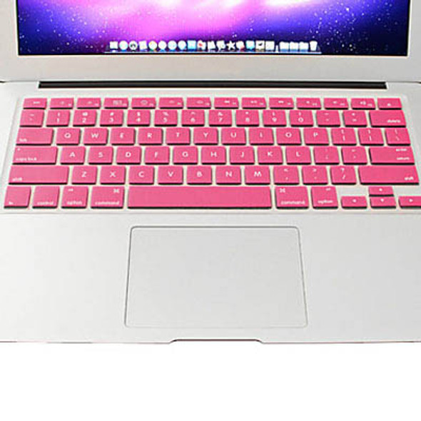 ENKAY Colorful Soft Silicon Keyboard Protector Cover Skin for MacBook Pro 13.3 inch / 15.4 inch / 17.3 inch (US Version) / A1278 / A1286(Pink)