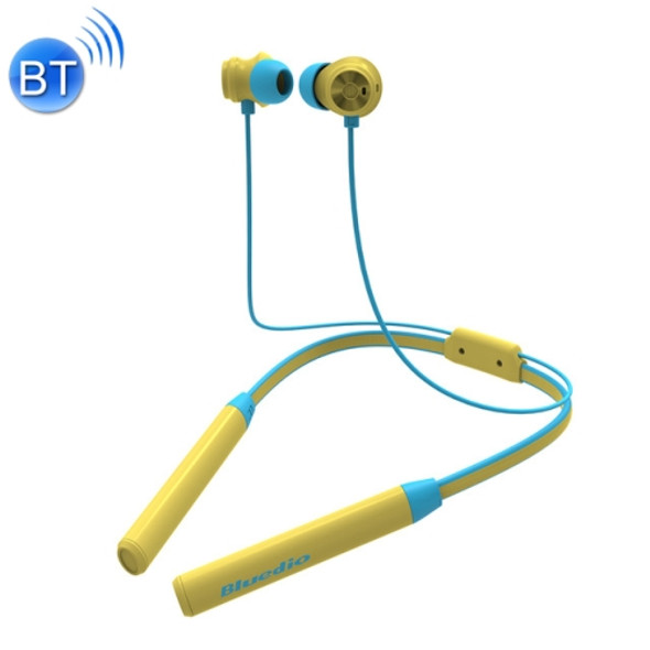 Bluedio TN2 Bluetooth Version 5.0 Active Noise Cancelling Sports Bluetooth Headset(Yellow)