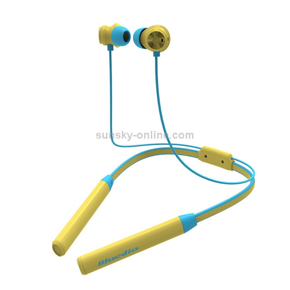 Bluedio TN2 Bluetooth Version 5.0 Active Noise Cancelling Sports Bluetooth Headset(Yellow)