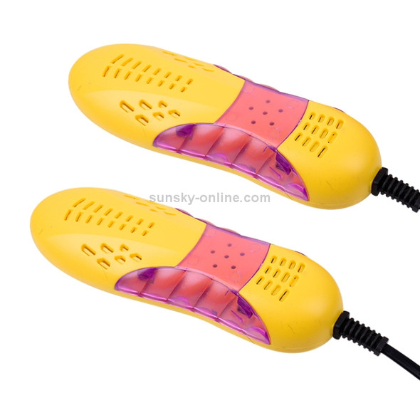 Multifunctional Household Cartoon Dehumidification Deodorization Shoe Warmer Dryer with Lighting, US Plug(Yellow)