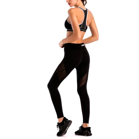 Quick-drying Primer Sexy Sport Yoga Pants Zipper (Color:Black Size:S)