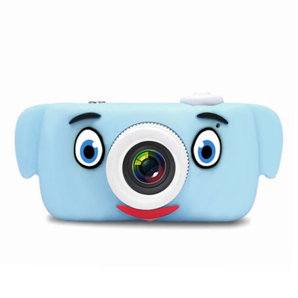 D3 PLUS 1200W Pixel Lens Elephant Cartoon Mini Digital Sport Camera with 2.0 inch Screen for Children (Blue)