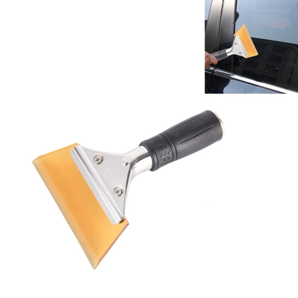 For Short Handle Tendon Scraper Car Film Tools Wiper Plate Glass Cleaning Tool(Yellow)