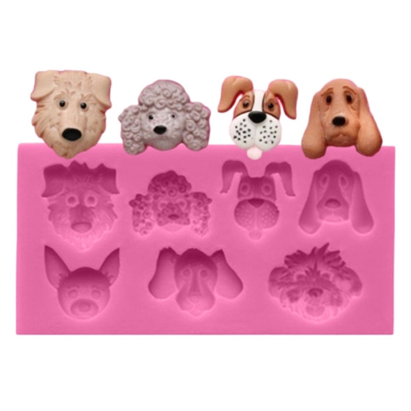 Dogs Shape Cartoon Silicone Fondant Cake Decorating Mold