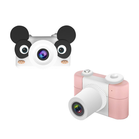 D3 PLUS 1200W Pixel Lens Bear Cartoon Mini Digital Sport Camera with 2.0 inch Screen for Children (Pink)