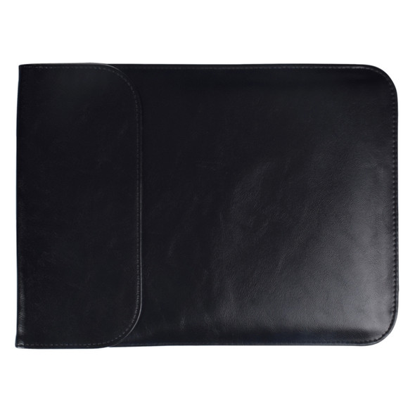 11.6 inch PU + Nylon Laptop Bag Case Sleeve Notebook Carry Bag, For MacBook, Samsung, Xiaomi, Lenovo, Sony, DELL, ASUS, HP(Black)