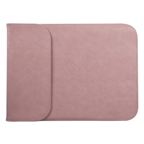 11.6 inch PU + Nylon Laptop Bag Case Sleeve Notebook Carry Bag, For MacBook, Samsung, Xiaomi, Lenovo, Sony, DELL, ASUS, HP(Pink)