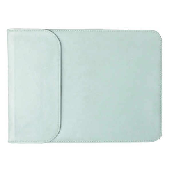 11.6 inch PU + Nylon Laptop Bag Case Sleeve Notebook Carry Bag, For MacBook, Samsung, Xiaomi, Lenovo, Sony, DELL, ASUS, HP(Mint Green)