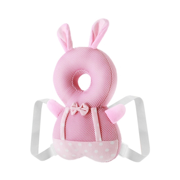 Infant Baby Learning to Walk Sitting Fall Protection Head Cotton Core Pillow Protector Safety Care, Size:Conventional(Rabbit  Mesh)